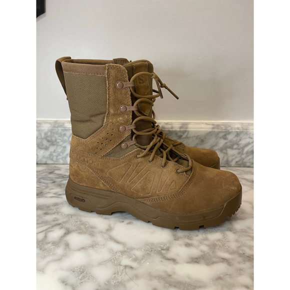 Salomon Guardian Tactical Boots Men’s 7 Women’s 8 Coyote Brown